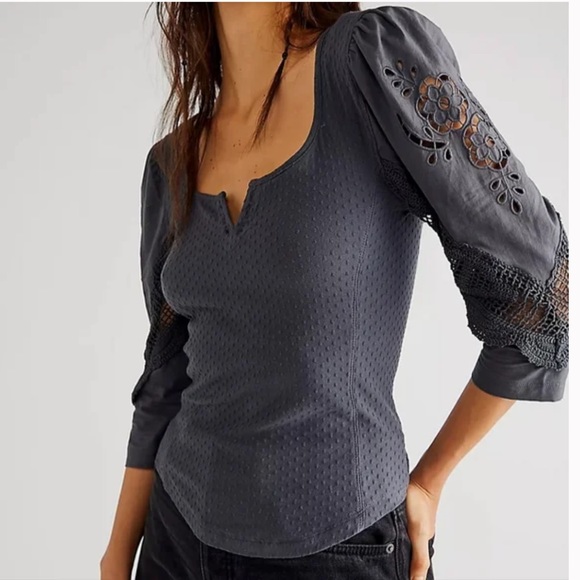 NWT FREE PEOPLE Brunch Date Top - Picture 2 of 10